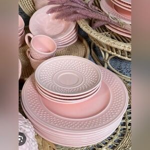 RARE -Geneviève Lethu Model Grain of rice 1984 Cups and Saucer Set